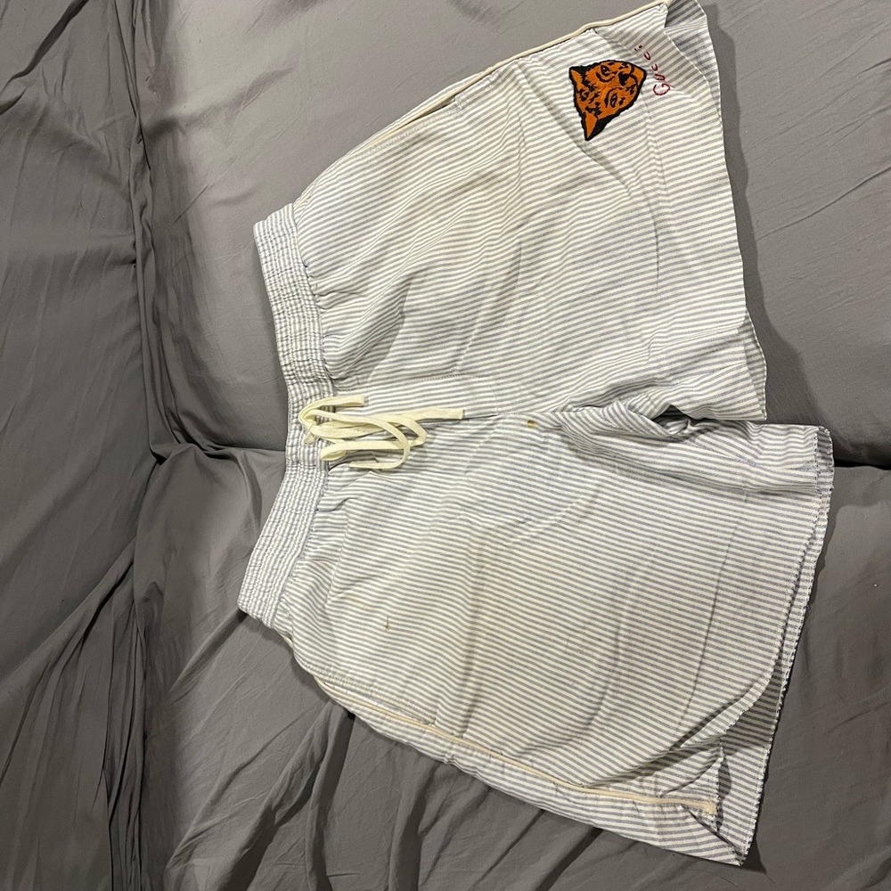 Gucci boat shorts.